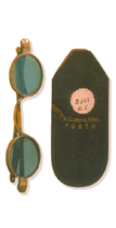 Spectacles with double auricular support and double articulated lenses (with Case)